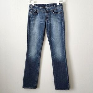 Citizens Of Humanity Straight Leg Stretch Denim Jeans With Belted Front, Size 29